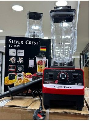 🔥 SilverCrest Heavy Duty Commercial Blender + Grinder Jar – Powerful 2-in-1 Pro Mixer for Smoothies, Juices & Grinding | Durable, High-Speed Motor | Ideal for Home & Commercial Use 💪
