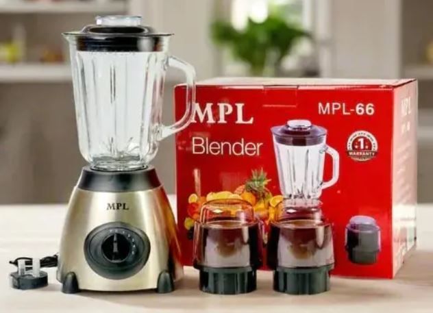 🔥 3-in-1 MPL High-Speed Blender 💨  – 1000W Mixer, Grinder & Juicer 🍹 | Stainless Steel Base and blades 💪 | Durable, Powerful & Stylish 🏆