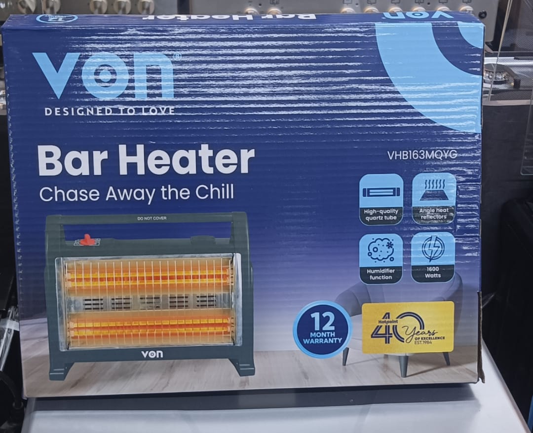 🔥Von Quartz Room Heater with Built-In Humidifier – Fast Heating, Energy Efficient, Adjustable Thermostat, Quiet Operation – Ideal for Home & Office Use