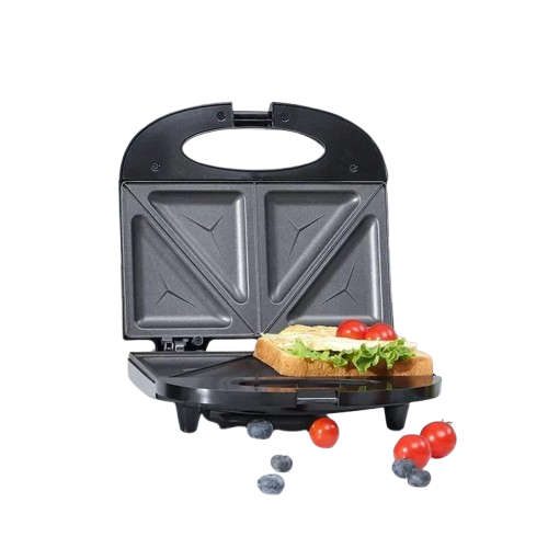 🔥 Compact Non-Stick Sandwich Maker – Double Slice Toaster 🥪 | Fast Heating, Cool Touch Handle, Easy Clean | Ideal for Home & Office Breakfast 🍳