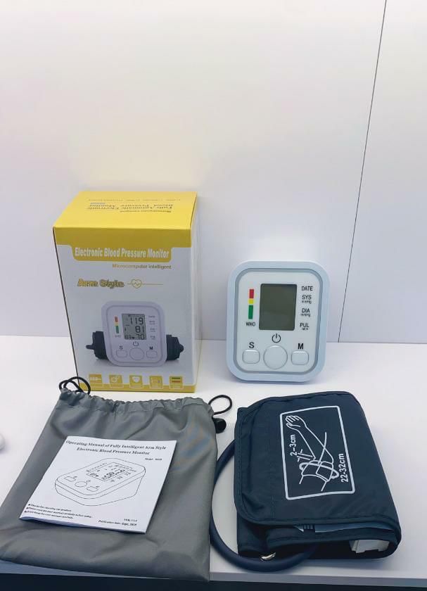💓 Digital Upper Arm Blood Pressure Monitor – Automatic Electronic BP Machine with Large Display, Cuff (22–32cm), and Storage Pouch | Home Use | Accurate & Easy