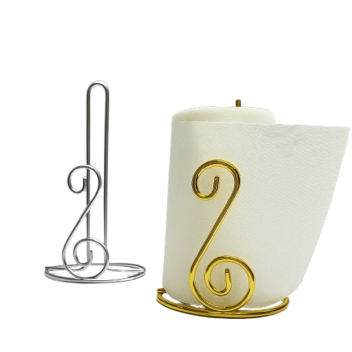 ✨ Elegant Spiral Metal Kitchen Serviette Napkin Roll Paper Towel Tissue Holder – Heavy Base, Rustproof, Freestanding Design – Ideal for Kitchen, Dining, Bathroom or Hotel Use