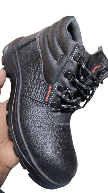 Generic Black Safety Boots – All Seasons Industrial & Home Use | Durable, Anti-Slip, Steel Toe, Comfortable Fit
