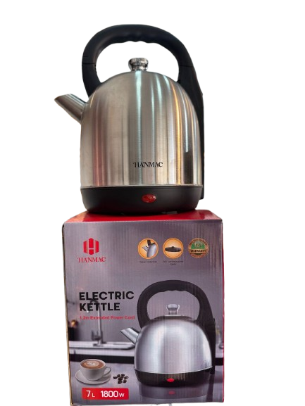 🔥 HOT DEAL 🔥 HANMAC 7L Electric Kettle – 1800W Stainless Steel, 1.2m Cord, 360° Base, Auto Shut-Off, Fast Boil – Ideal for Hotels, Offices & Large Households