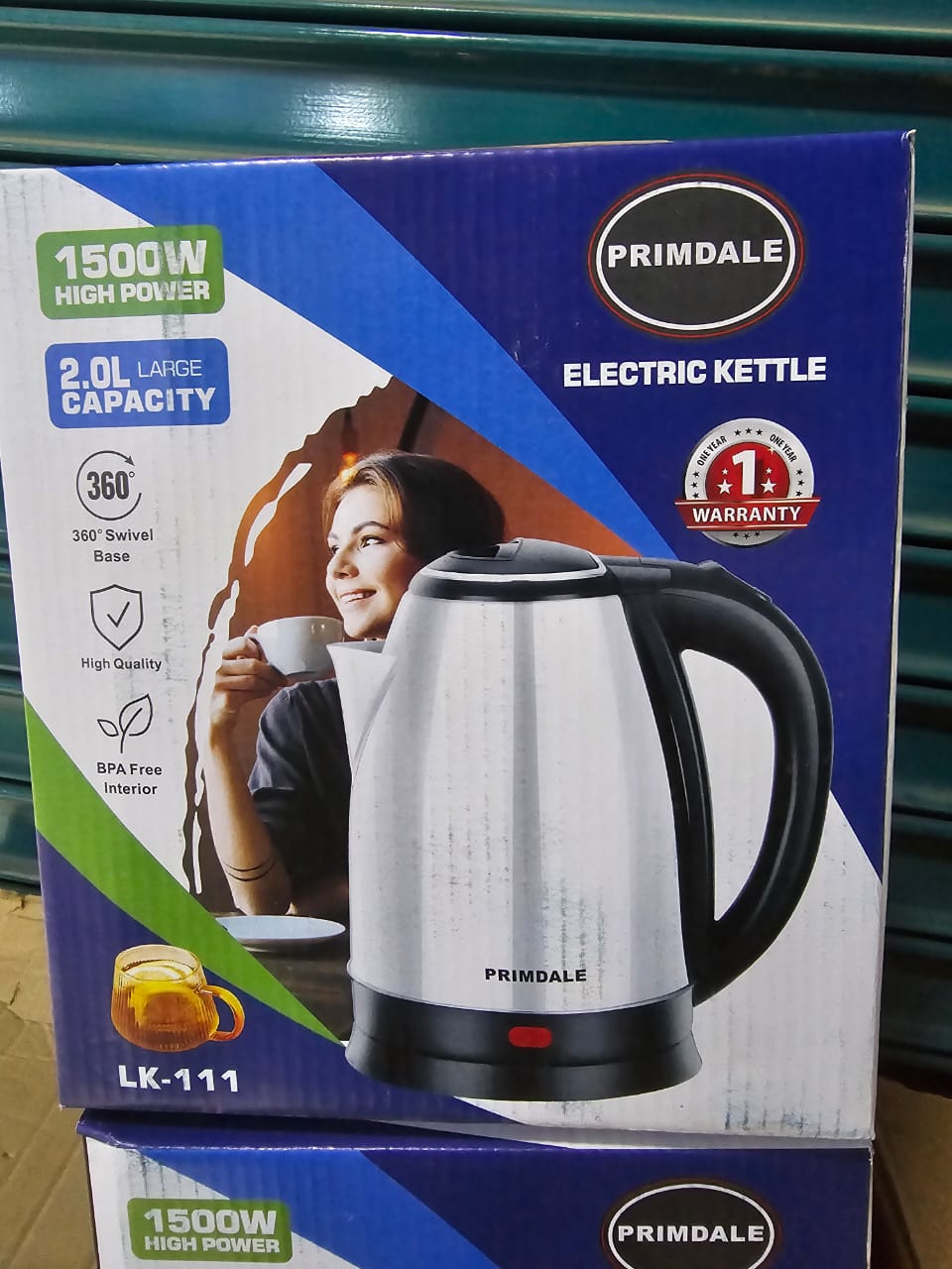 ⚡ Primdale Electric Kettle – 2.0L Capacity, 1500W High Power, BPA-Free – Model LK-111 ☕🔌