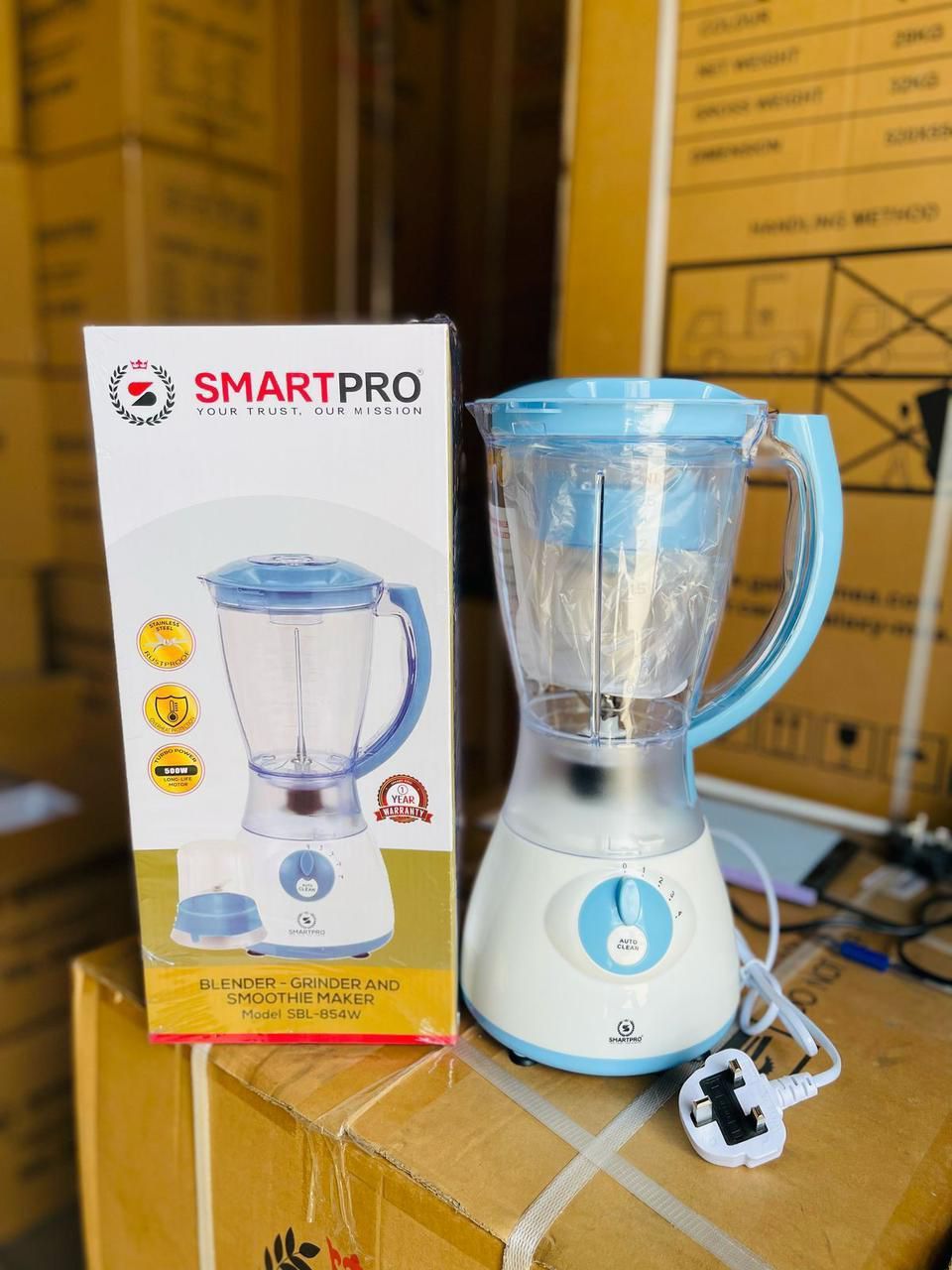 🥤 Smart Pro 2-in-1 Blender – Powerful Motor, Grinder Attachment, Durable Blades – Perfect for Smoothies, Spices & More!