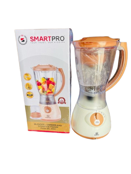 🥤 Smart Pro 2-in-1 Blender – Powerful Motor, Grinder Attachment, Durable Blades – Perfect for Smoothies, Spices & More!