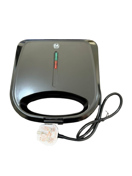 🥪 ElectroMate 2-in-1 Sandwich Maker – 750W Non-Stick Plates, Compact Design – Perfect for Quick Breakfast & Snacks