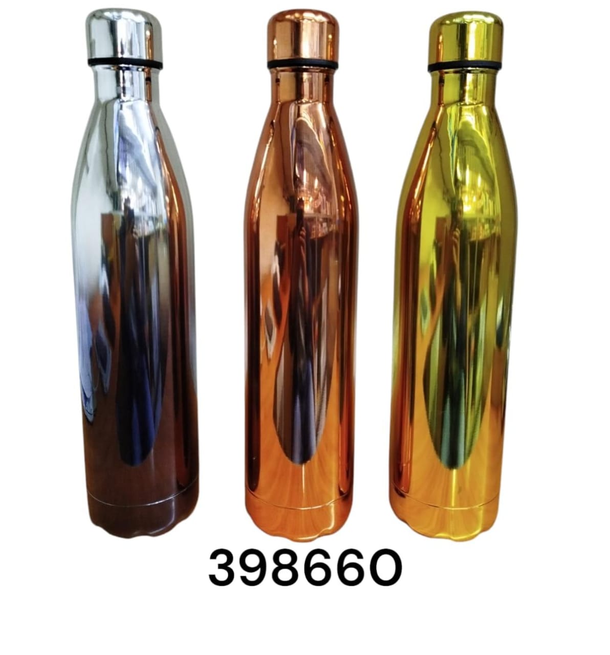 🥇 600ml Golden Stainless Steel Vacuum Bottle – Keeps Drinks Hot or Cold for Hours | Sleek & Stylish Thermo Flask 💧✨
