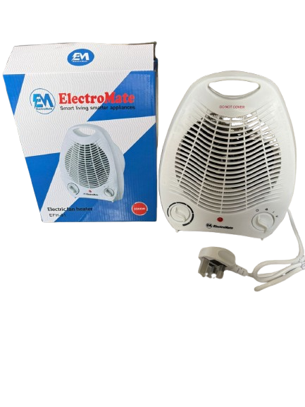 📍New In📍 ElectroMate EFH-01 Electric Fan Heater – 2000W | Portable Room Heater | Adjustable Heat Control🔥