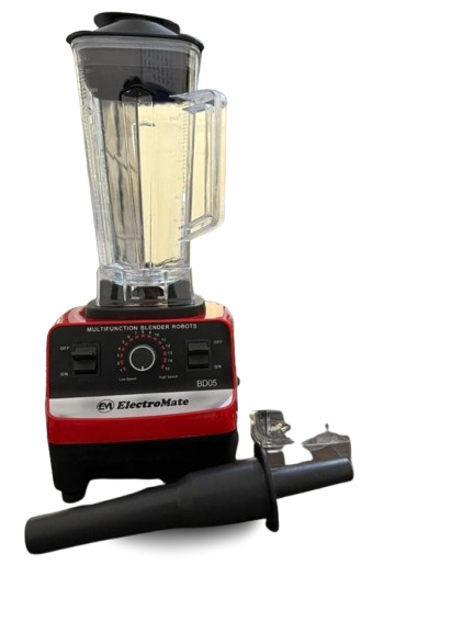 2-in-1 Electromate Commercial Blender with Grinder, Heavy Duty High Speed Blender, Powerful Motor Multi-Purpose Food Processor for Smoothies, Spices, Nuts & Ice Crushing
