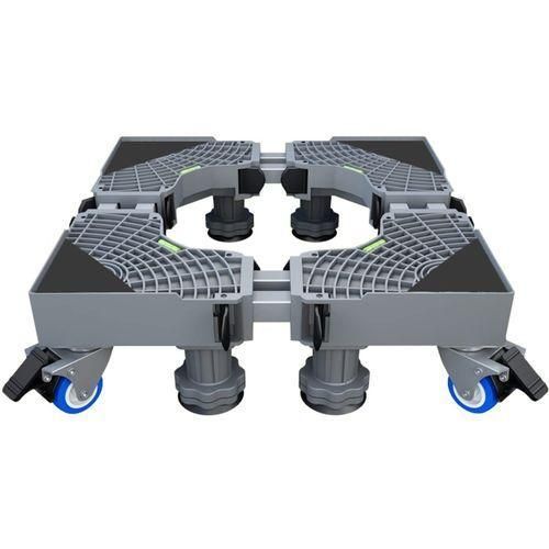 Heavy Duty Adjustable Fridge, Cooker & Water Dispenser Stand – Strong Steel Base with Anti-Vibration Feet, Height Adjustable, Rust-Resistant Support for Home & Office Appliances