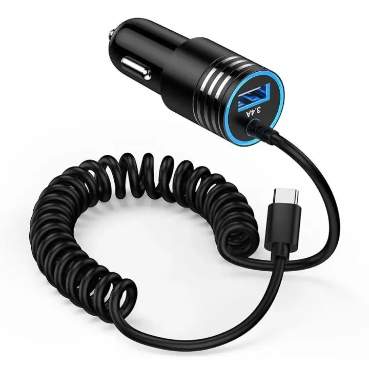 Samsung Super Fast Car Charger – Dual Port, 45W USB-C PD & 15W USB-A – Adaptive Charging for All Devices