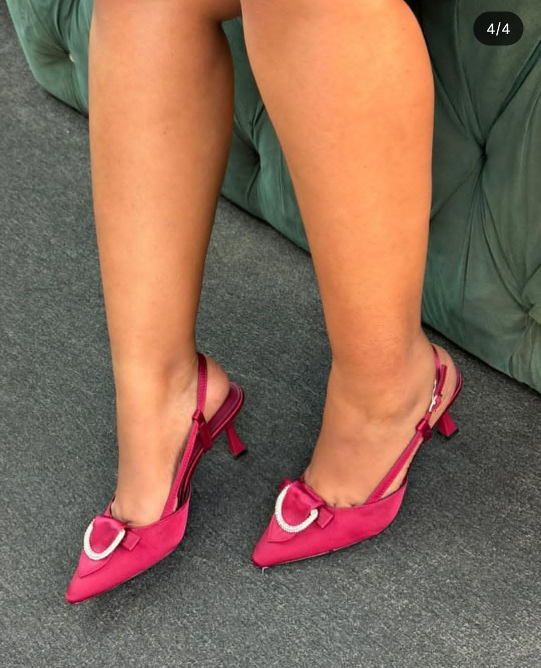 SLING BACK MULE HEELS