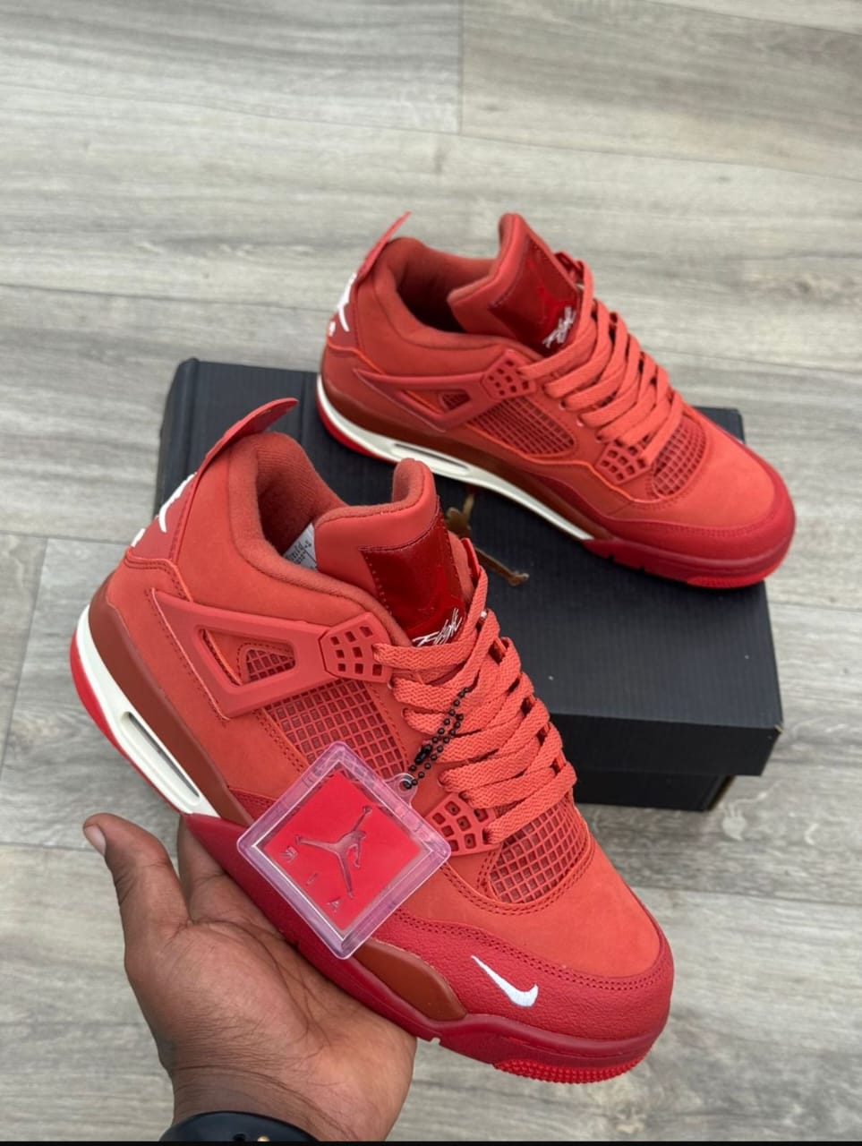 HIGH QUALITY JORDAN 4 RETRO BIKE  "Brick by Brick " CUSTOMIZED SNEAKERS (Best Shop for Quality Sneakers, Boots, Oxfords and Shoes Accessories)