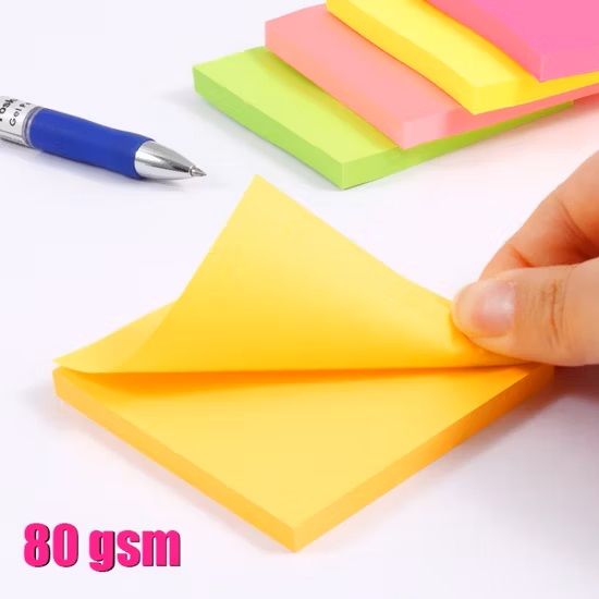 3pcs Super Sticky Notes Bright Colorful Sticky Pad Self-Adhesive Personalized Cute Stationery Memo Pads Set Colorful Sticky Note with 2x Sticking Power