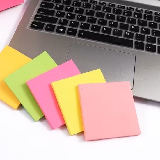 3pcs Super Sticky Notes Bright Colorful Sticky Pad Self-Adhesive Personalized Cute Stationery Memo Pads Set Colorful Sticky Note with 2x Sticking Power