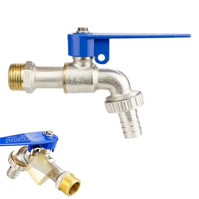 High Quality WaterTap with Lock, Garden Tap Lock,1/2" Thread Water Lockable Faucet for Washing Machine Outdoor Spigots Faucet Locks Outdoor Garden Home Garden