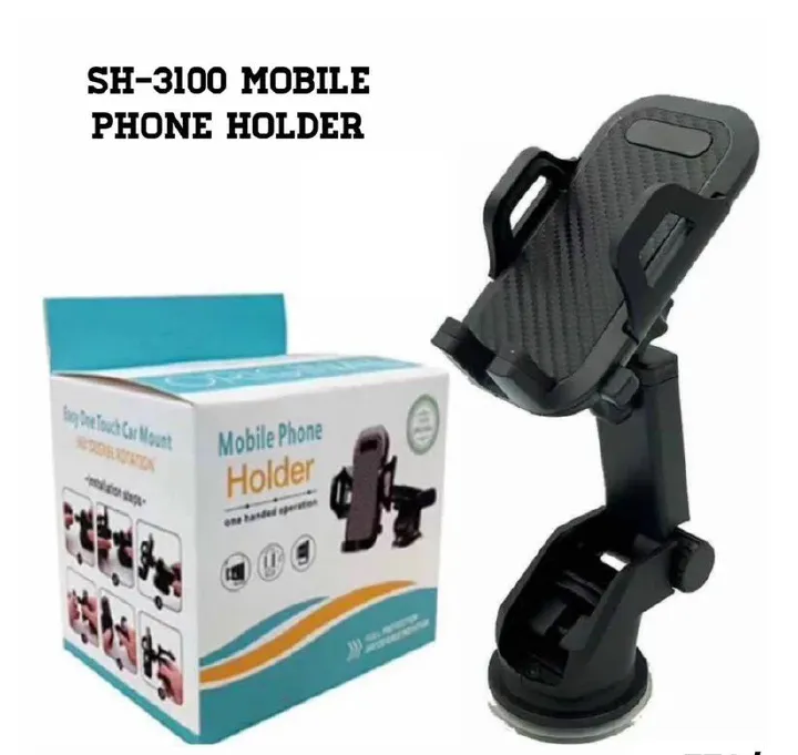 Car Mobile Phone Stand Phone Holder with Rotate 360 Degrees Car Phone Holder Mount Stand Mobile Universal Cell Phone Support, for Dashboard, Windshield and Desk