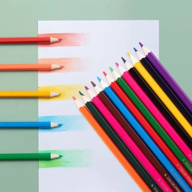 CBC 12 Pcs Colored Pencils Set M&G  – Vibrant, Smooth & Durable for School Children, Drawing, Sketching & School Projects