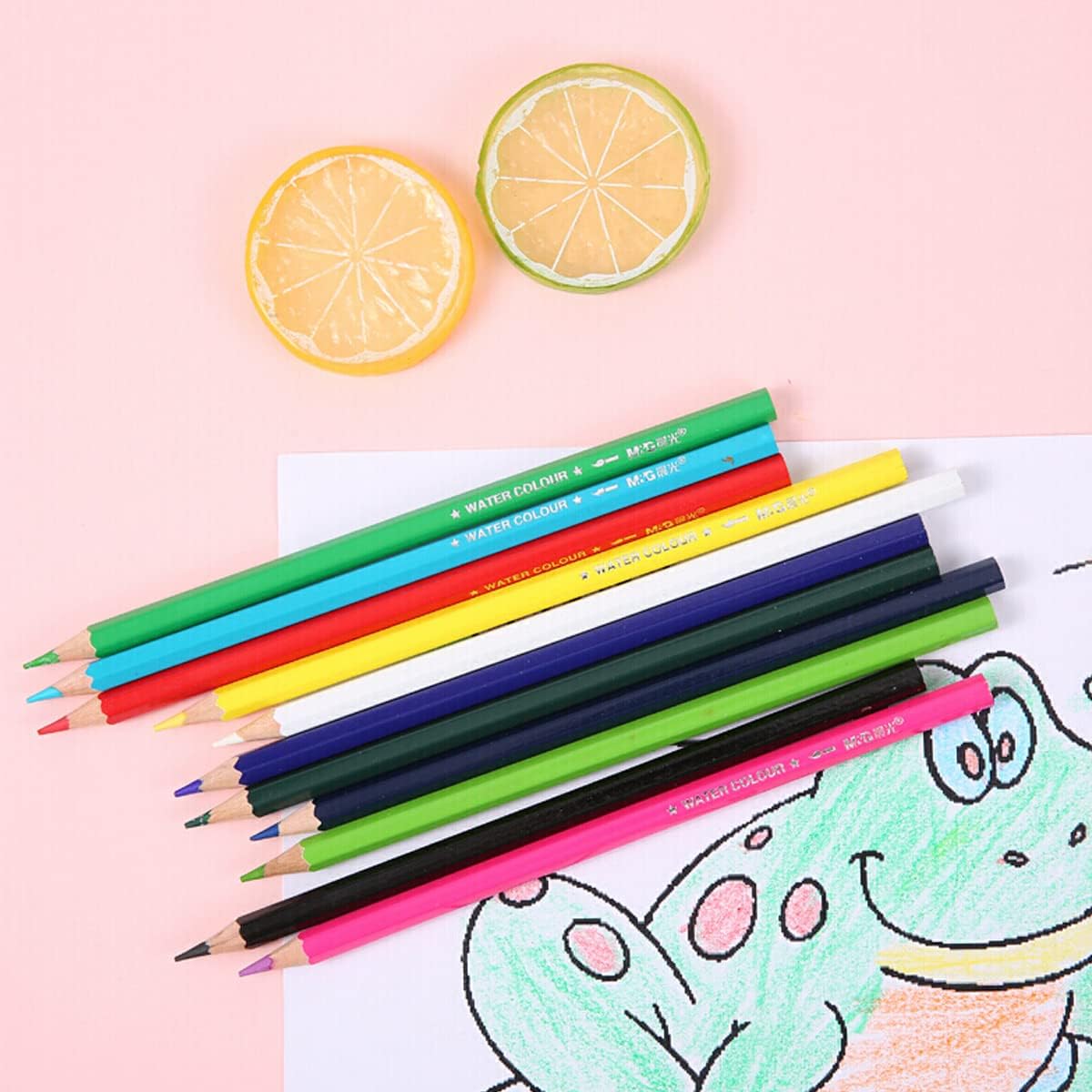 CBC 12 Pcs Colored Pencils Set M&G  – Vibrant, Smooth & Durable for School Children, Drawing, Sketching & School Projects