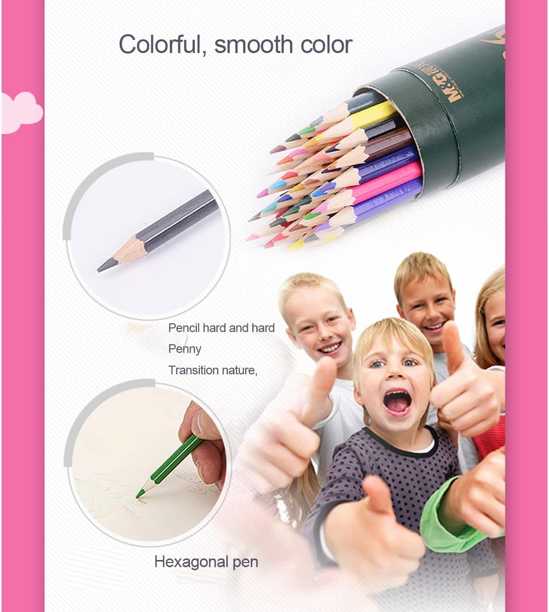 CBC 12 Pcs Colored Pencils Set M&G  – Vibrant, Smooth & Durable for School Children, Drawing, Sketching & School Projects