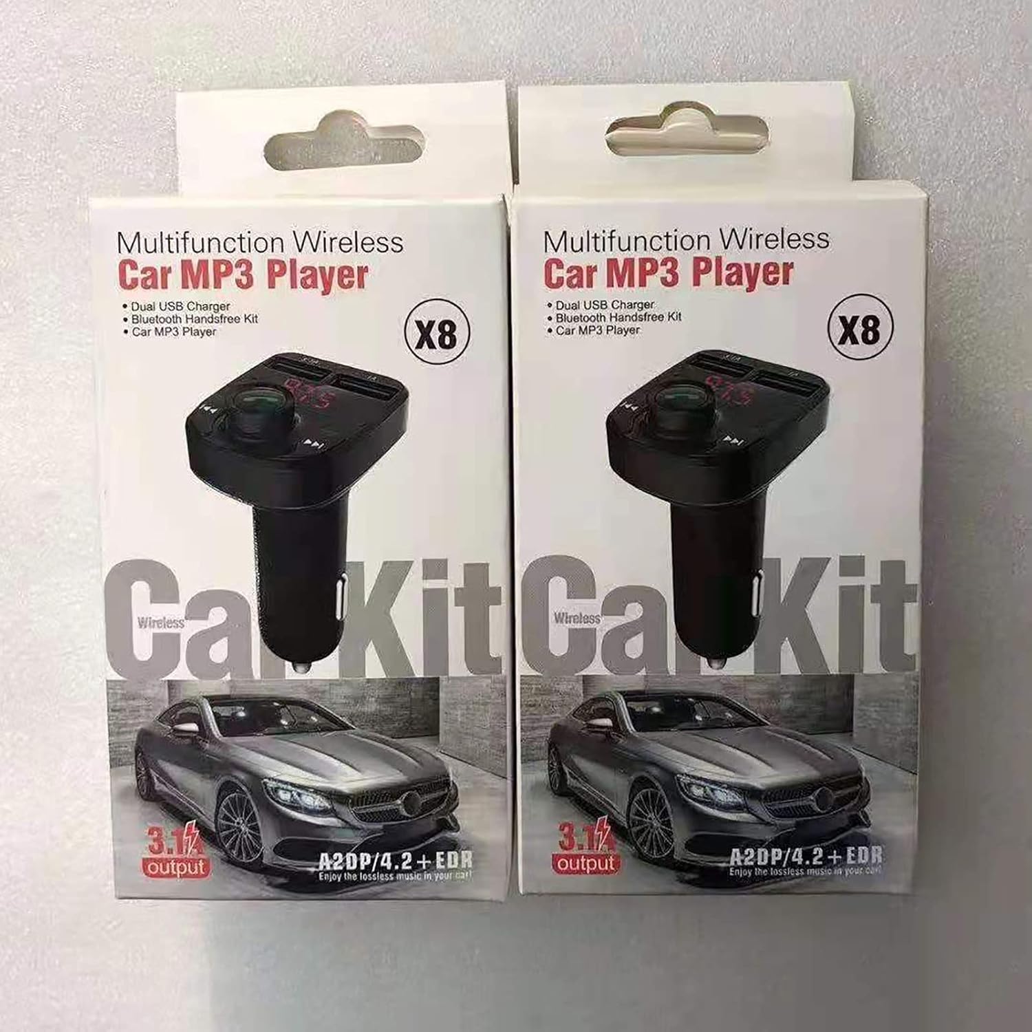 Wireless Bluetooth Handsfree Car Kit FM Transmitter MP3 Player USB 3.1A Charger Car Gadgets Electronics