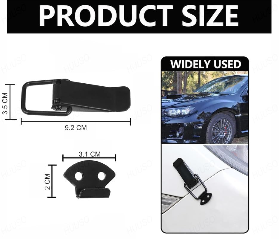 TRD Universal Bumper Clip Security Hook Lock Universal Quick Release Fasteners & Toggle Catch Clips