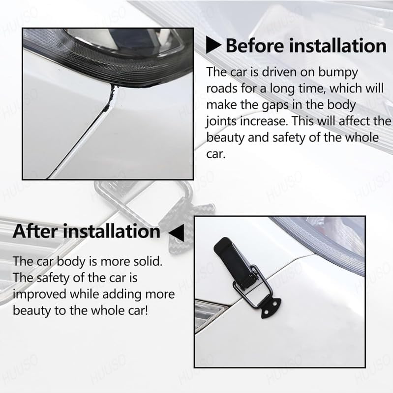 TRD Universal Bumper Clip Security Hook Lock Universal Quick Release Fasteners & Toggle Catch Clips