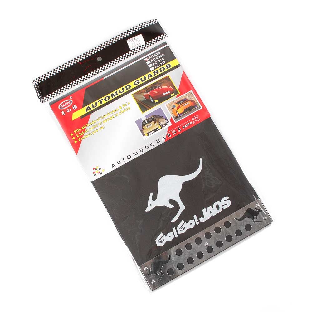 Universal Premium JAOS-Style Mud Flaps Splash Guards Mudguard - Tough, Sleek, Universal Fit Wear Resistant Mudflap (Black)