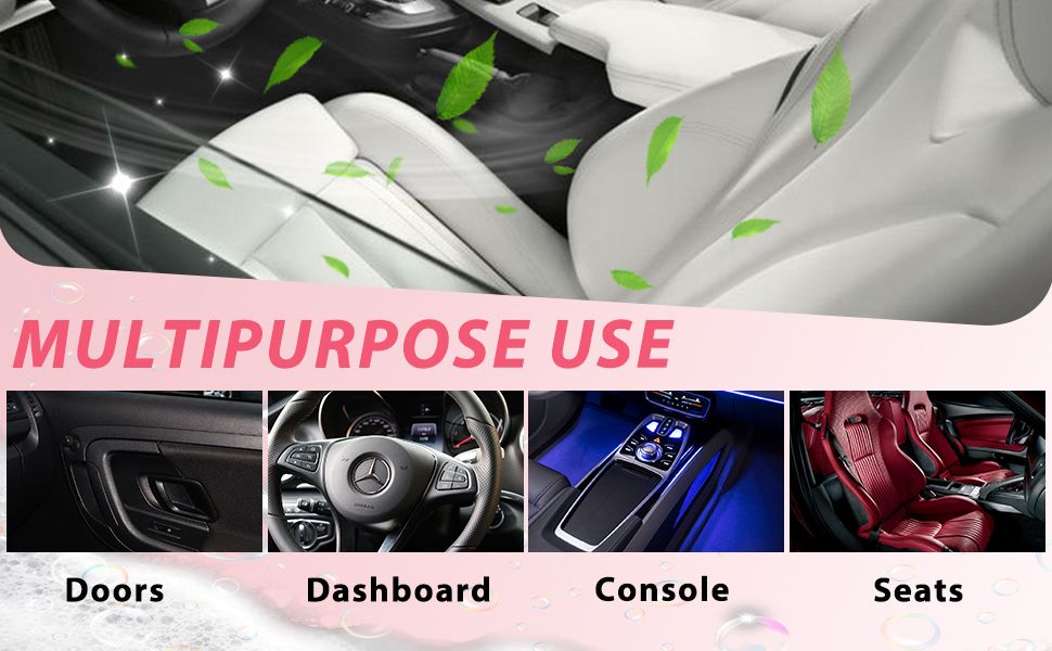 Car Dashboard Wax Polish Spray 450ml Dashboard Polish & Shiner Leather & Vinyl Cleaner Shine, Protect & Restore Car Interior Interior Detailer Spray