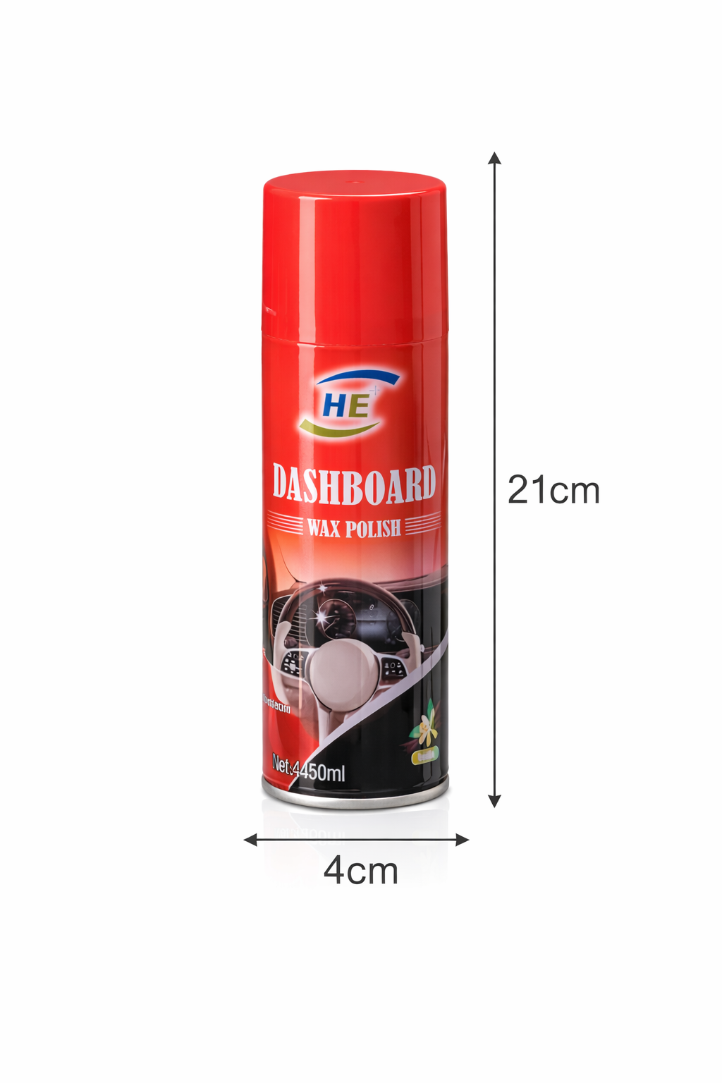 Car Dashboard Wax Polish Spray 450ml Dashboard Polish & Shiner Leather & Vinyl Cleaner Shine, Protect & Restore Car Interior Interior Detailer Spray