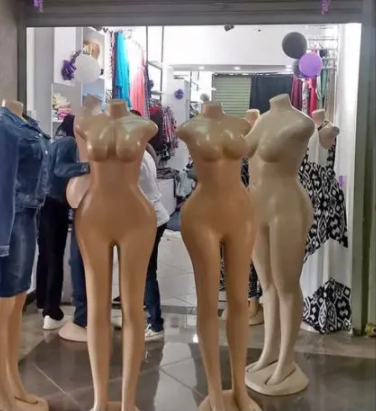 Brown Female Full Body Female Mannequin / Dummy Armless