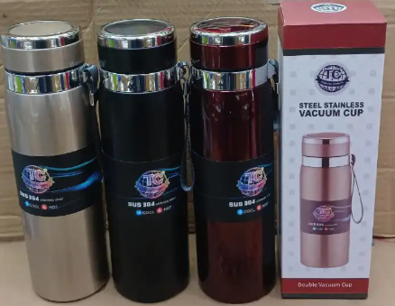 TC Unbreakable Travel stainless Steel vaccum Flask bottle can act as Water, Milk or Coffee Thermos Flask Keep Hot or Cold Bottle Double Wall Flask