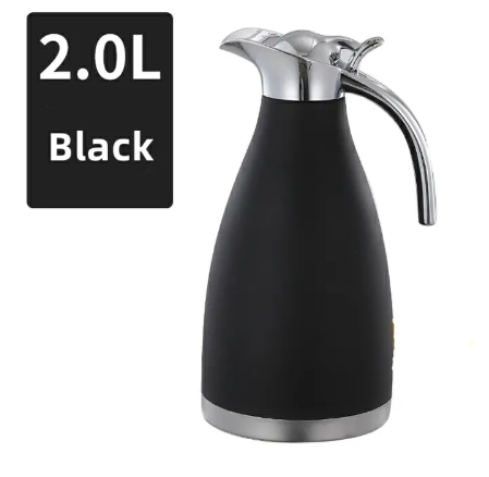 【Promotion】Jamespot 2.0L Stainless Steel Vacuum Coffee Pot Vacuum Thermos Flask