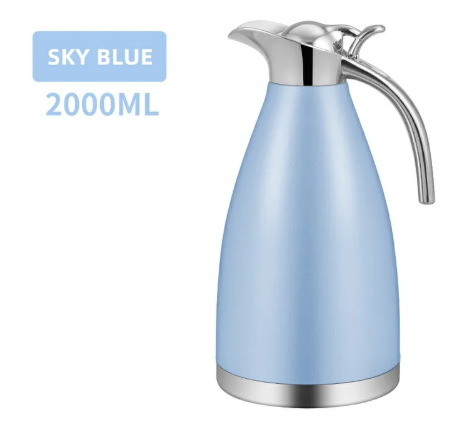 【Promotion】Jamespot 2.0L Stainless Steel Vacuum Coffee Pot Vacuum Thermos Flask