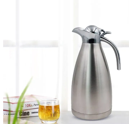 【Promotion】Jamespot 2.0L Stainless Steel Vacuum Coffee Pot Vacuum Thermos Flask