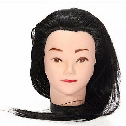 Pro practice Dummy Head hair training Doll With Hair, Hairdressing Training Doll Model salon braiding training dumy doll mannequin with hair cosmetology students