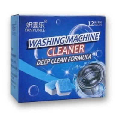 12 PCS Washing Machine Cleaner Effervescent Tablets Deep Cleaning Remove Odor Decontamination Tablet Household Supplies