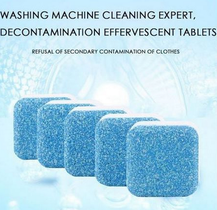 12 PCS Washing Machine Cleaner Effervescent Tablets Deep Cleaning Remove Odor Decontamination Tablet Household Supplies