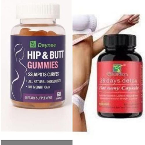 Daynee HIPS AND BUTTS ENLARGEMENT GUMMIES & FLAT TUMMY CAPSULES