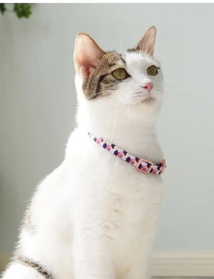Cat collar, cat weaving necklace, collar bell, anti suffocation, comfortable and safe buckle, wholesale of pet decoration products