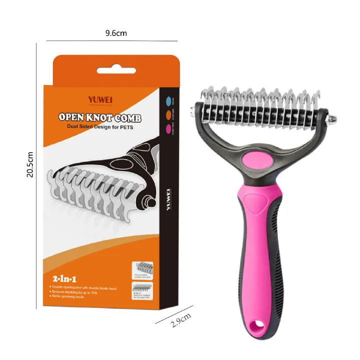 Grooming Professional Pet Dog Hair Remover Fur Knotter Puppy Cat Comb Brush Beauty Hair Removal Supplies