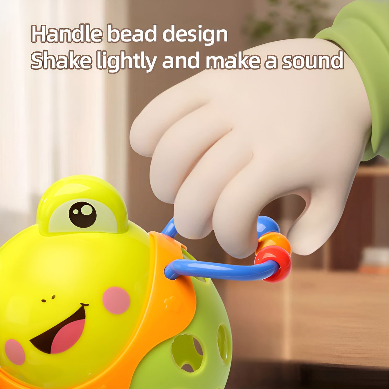 Teether Molar Toy (Boilable), Hand-Shaking Educational Toy, Manhattan Grasping Ball