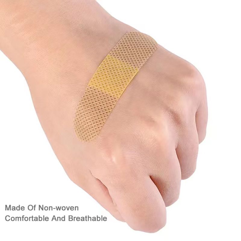 First Aid 100Pcs Band-Aid Household Breathable Disposable Medical For Small Wound Protection Fix The Injection Needles Hemostatic And Anti-inflammato Bandage Medical Gauze Wound Hemostasis Sticker