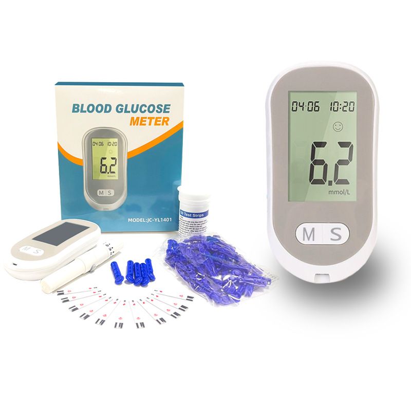 Smart Blood Glucose Meter Accurate Blood Glucose Meter Diabetes Home Blood Glucose Test Kit Blood Glucose Tester with Blood Glucose Meter + 50 Test Strips + 50 Needles + Blood Collection Pen