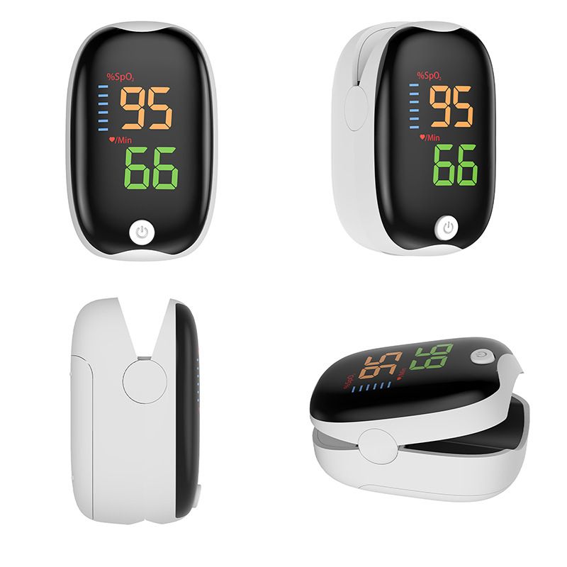Finger Clip Oximeter Medical Grade Automatic Blood Oxygen Saturation Monitor for Heart Rate and Pulse Monitor LED LCD Display Fingertip Pulse Oximeter Medical Equipment