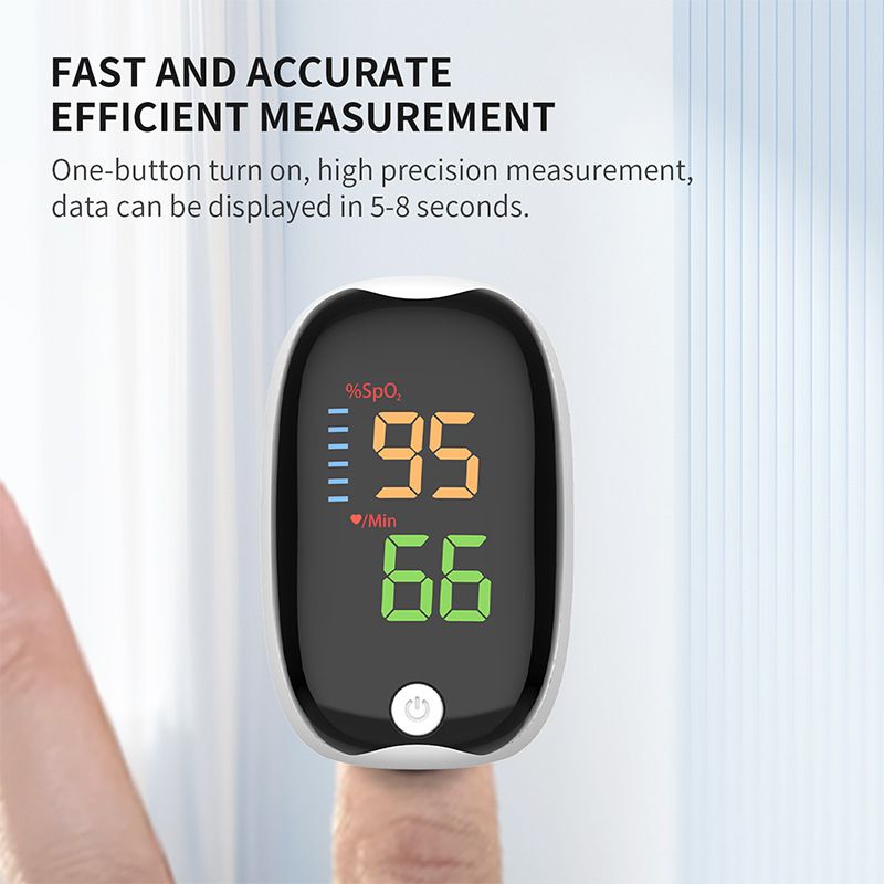 Finger Clip Oximeter Medical Grade Automatic Blood Oxygen Saturation Monitor for Heart Rate and Pulse Monitor LED LCD Display Fingertip Pulse Oximeter Medical Equipment