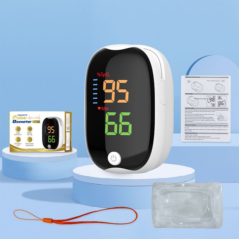 Finger Clip Oximeter Medical Grade Automatic Blood Oxygen Saturation Monitor for Heart Rate and Pulse Monitor LED LCD Display Fingertip Pulse Oximeter Medical Equipment