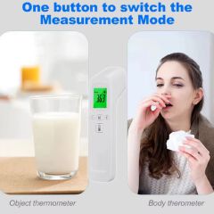 Non-Contact Thermometer Frontal Temperature Gun Infrared Digital Handheld Home Temperature Gun Medical Precision Electronic Forehead Thermometer for Infants Adults Medical Equipment Baby Personal Care
